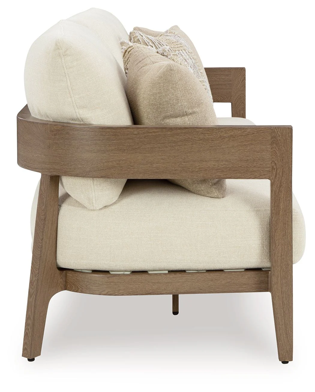 Serene Bay - Sofa With Cushion - Dark Brown / White - Image 4