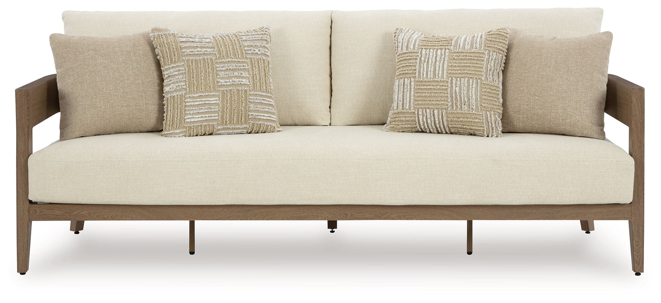 Serene Bay - Sofa With Cushion - Dark Brown / White - Image 5