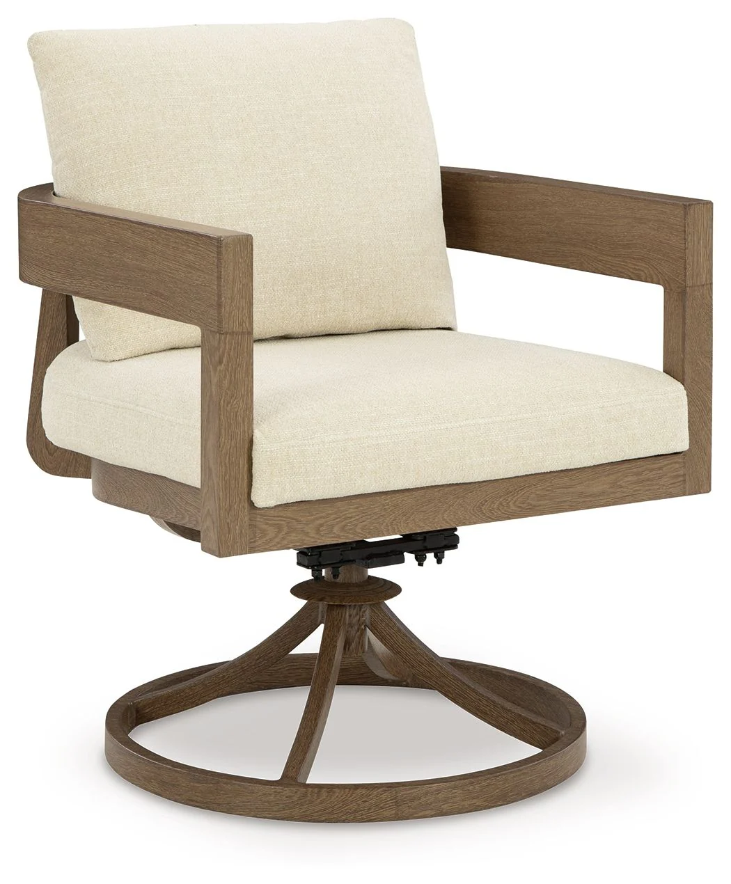 Serene Bay - Swivel Chair With Cushion (Set of 2) - Dark Brown / White - Image 3
