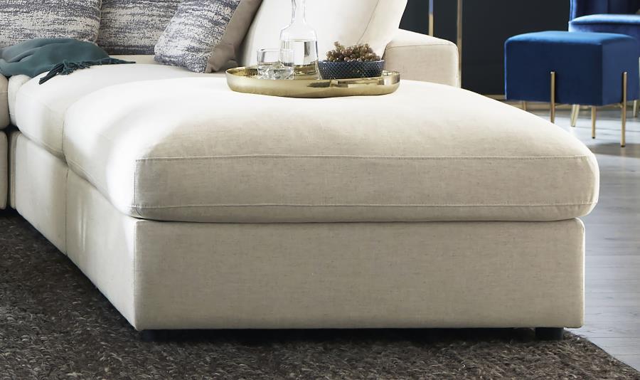 Serene - Square Upholstered Ottoman - Image 3