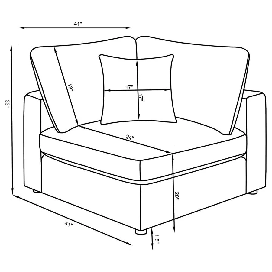 Serene - Upholstered Modular Sectional Sofa - Image 104