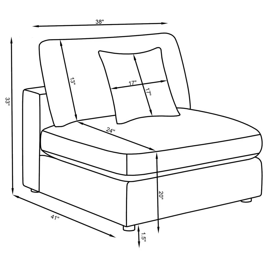 Serene - Upholstered Modular Sectional Sofa - Image 84