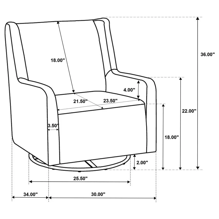 Serra - Boucle Upholstered Swivel Glider Recliner - Image 21