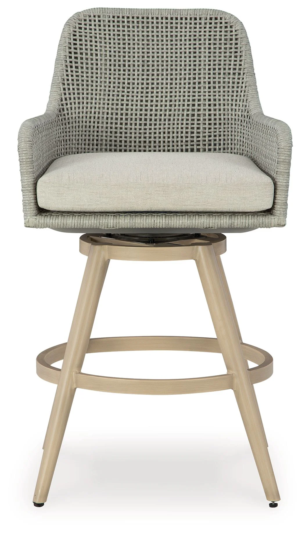 Seton Creek - Barstool With Cushion (Set of 2) - Beige / Gray - Image 6