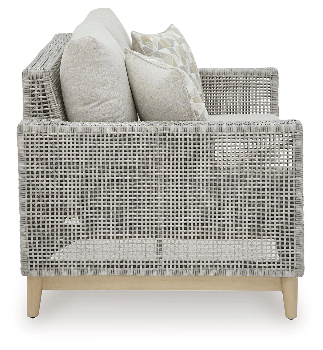 Seton Creek - Loveseat With Cushion - Gray - Image 2