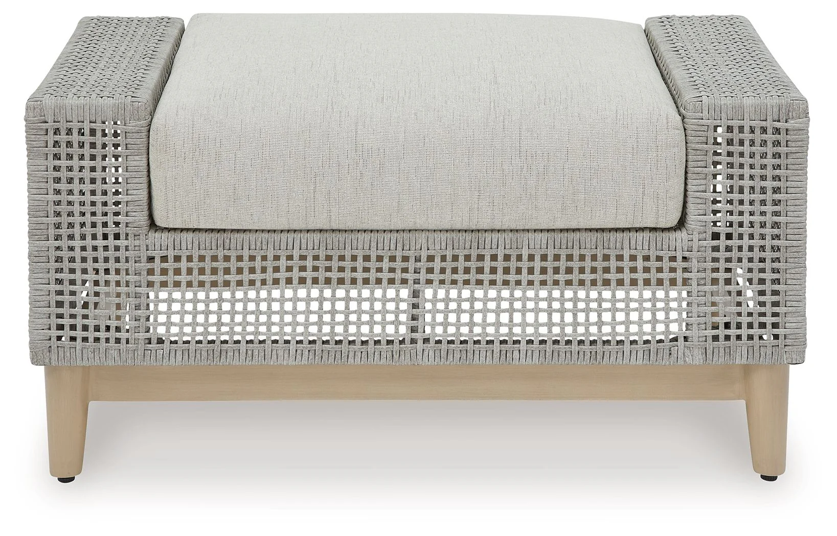 Seton Creek - Ottoman With Cushion - Gray - Image 3