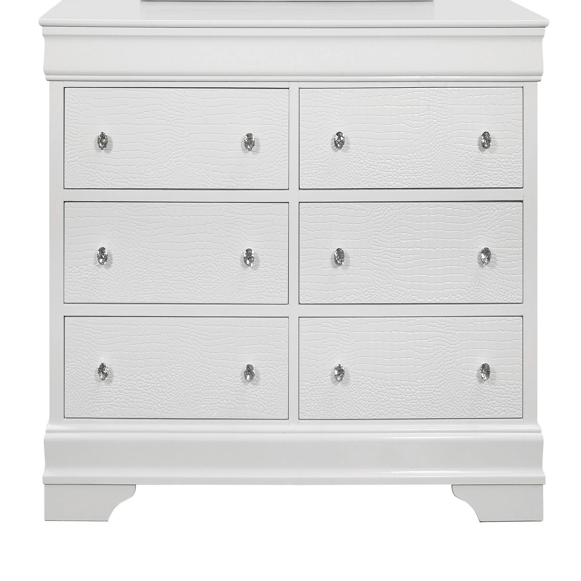Shaker - 5 Pieces Bedroom Set With Crystal Inspired Tufted Headboard And LED Lighting - Image 18