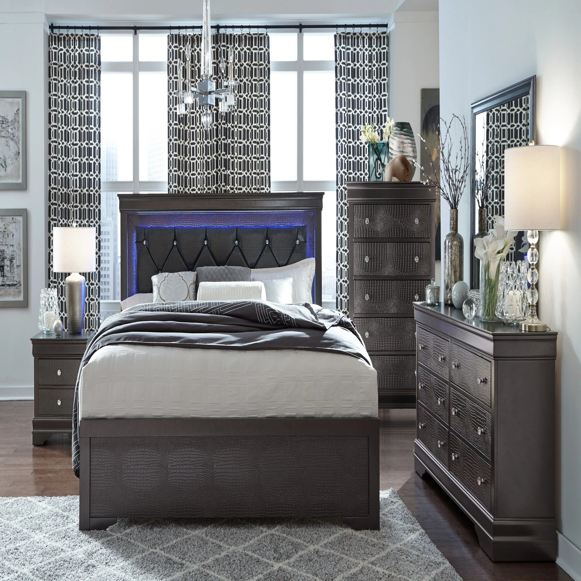 Shaker - Crocodile Metallic Nightstand - Image 8