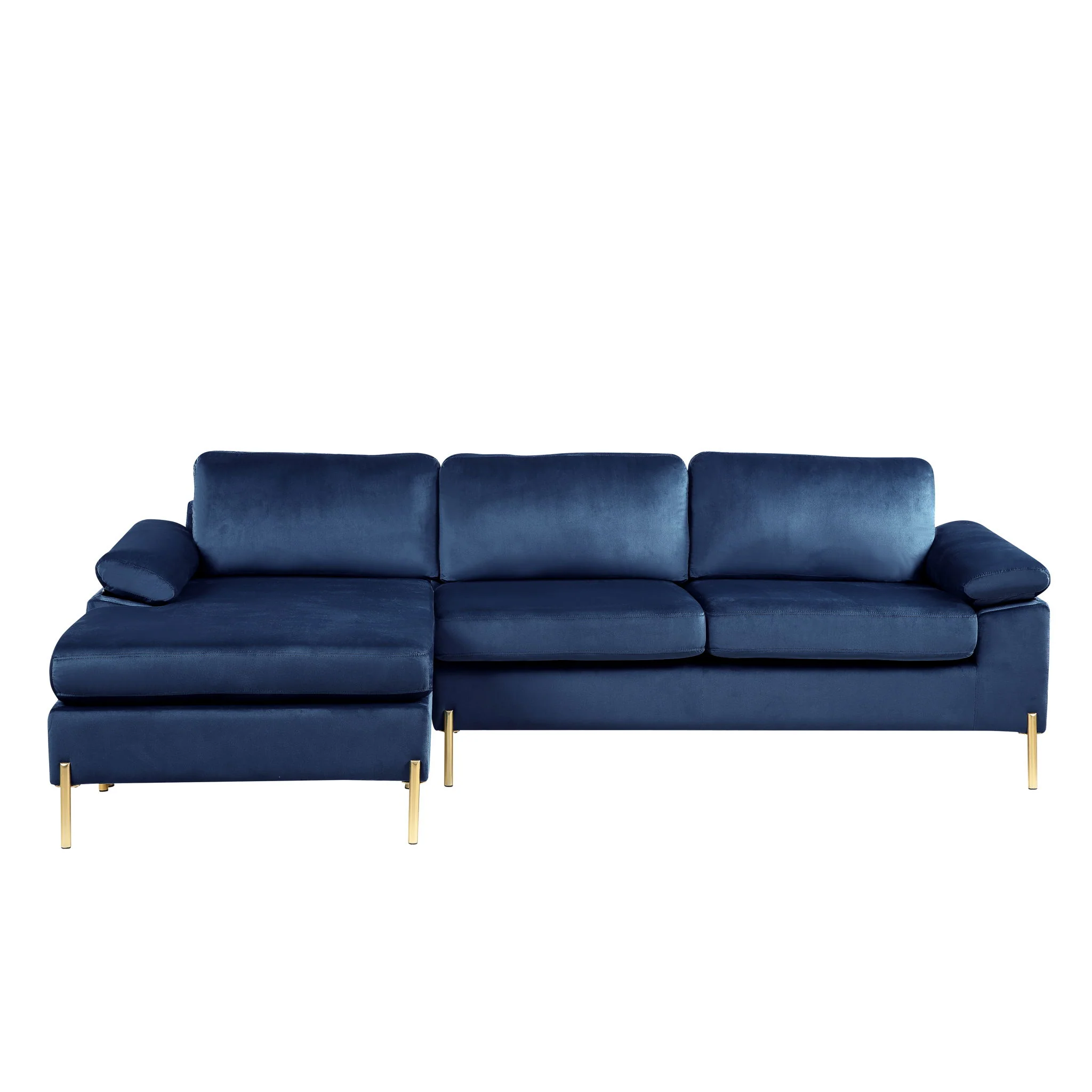Shannon - Velvet Sectional Sofa With Chaise - Image 9