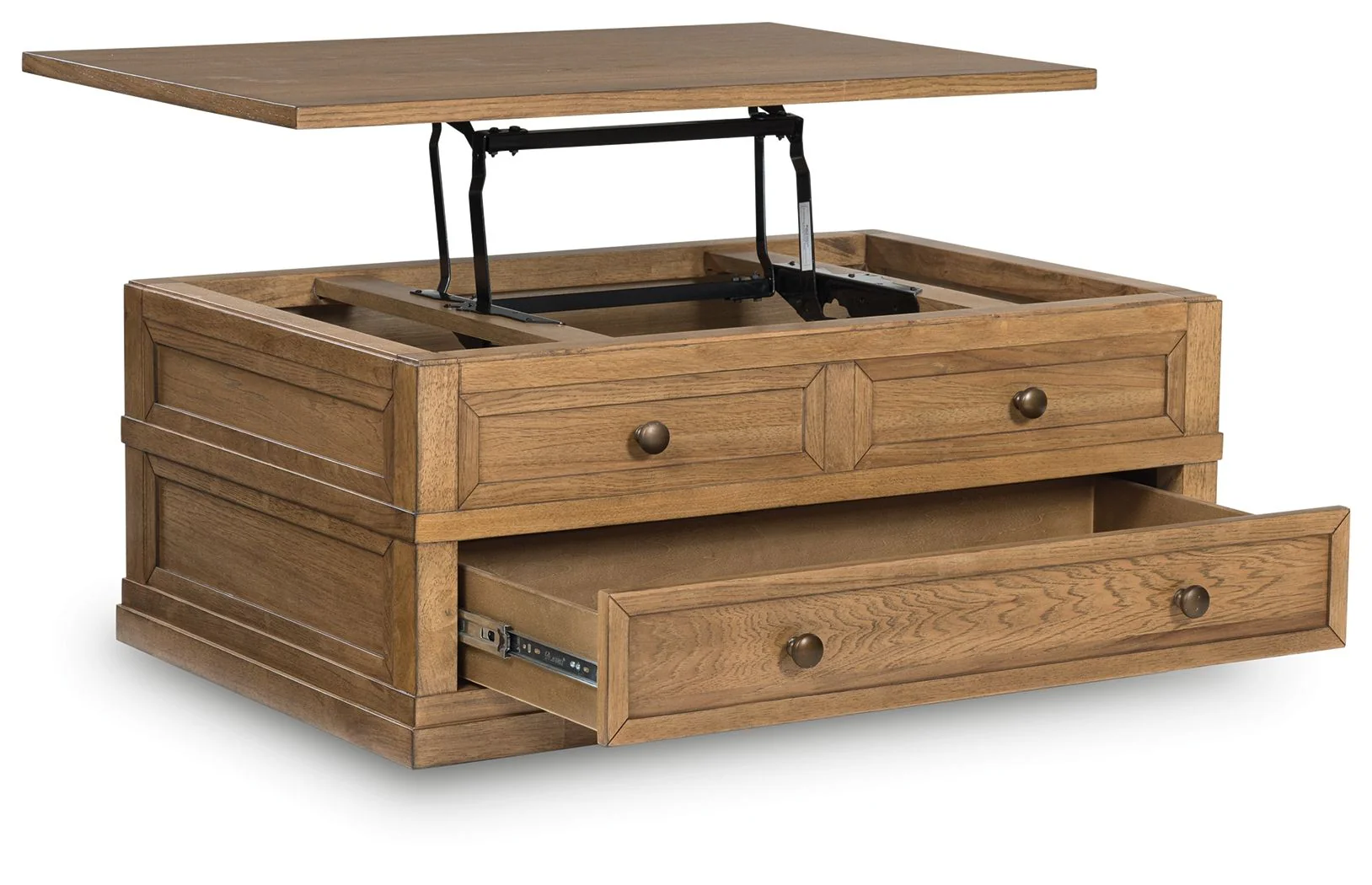Sharlance - Lift Top Cocktail Table - Light Brown - Image 8