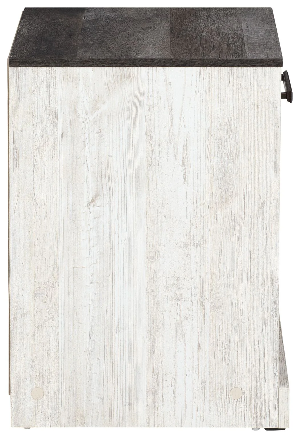Shawburn - One Drawer Night Stand - Open Cubby - White / Black / Gray - Image 2