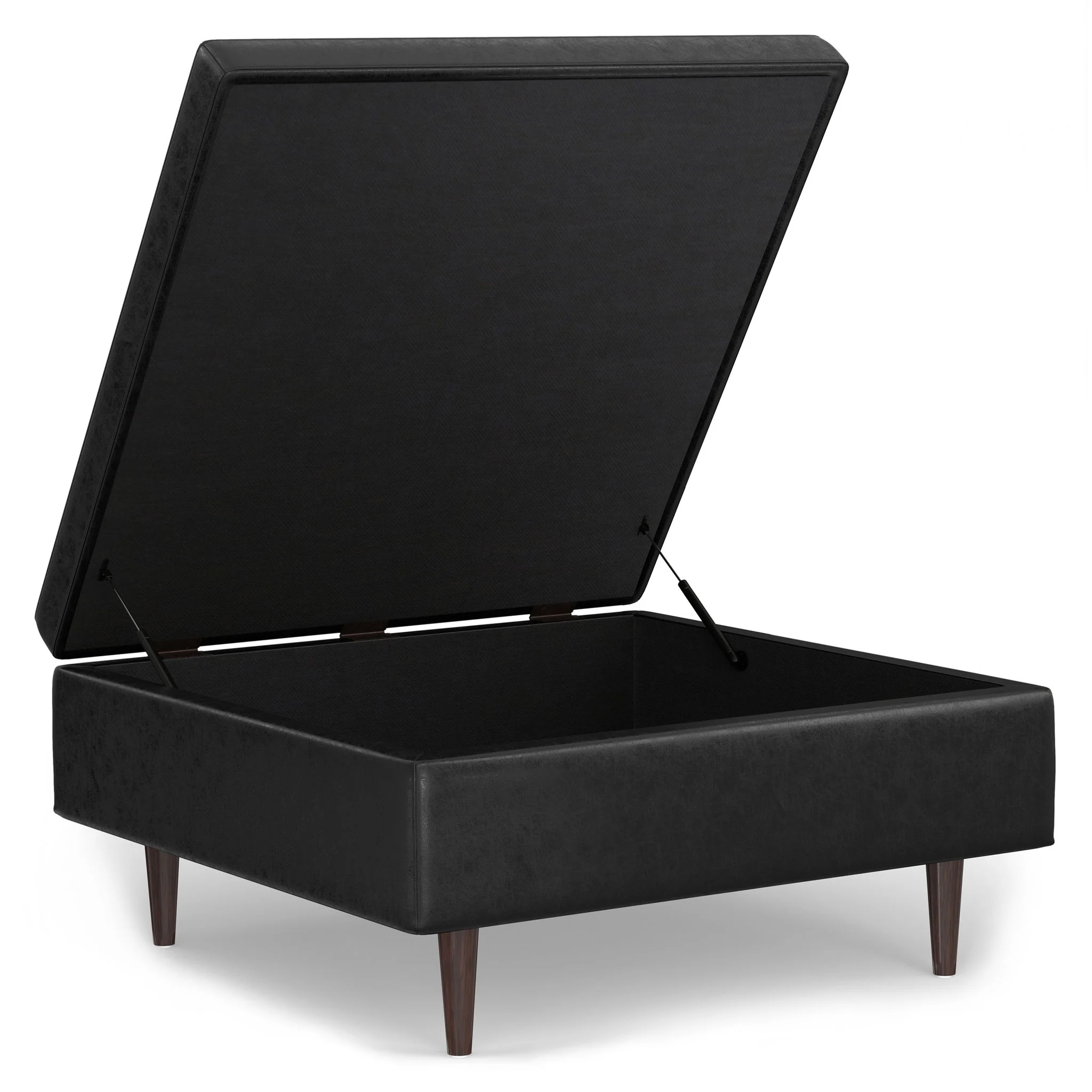 Shay - Large Square Coffee Table Storage Ottoman Mid-Century Style - Image 67