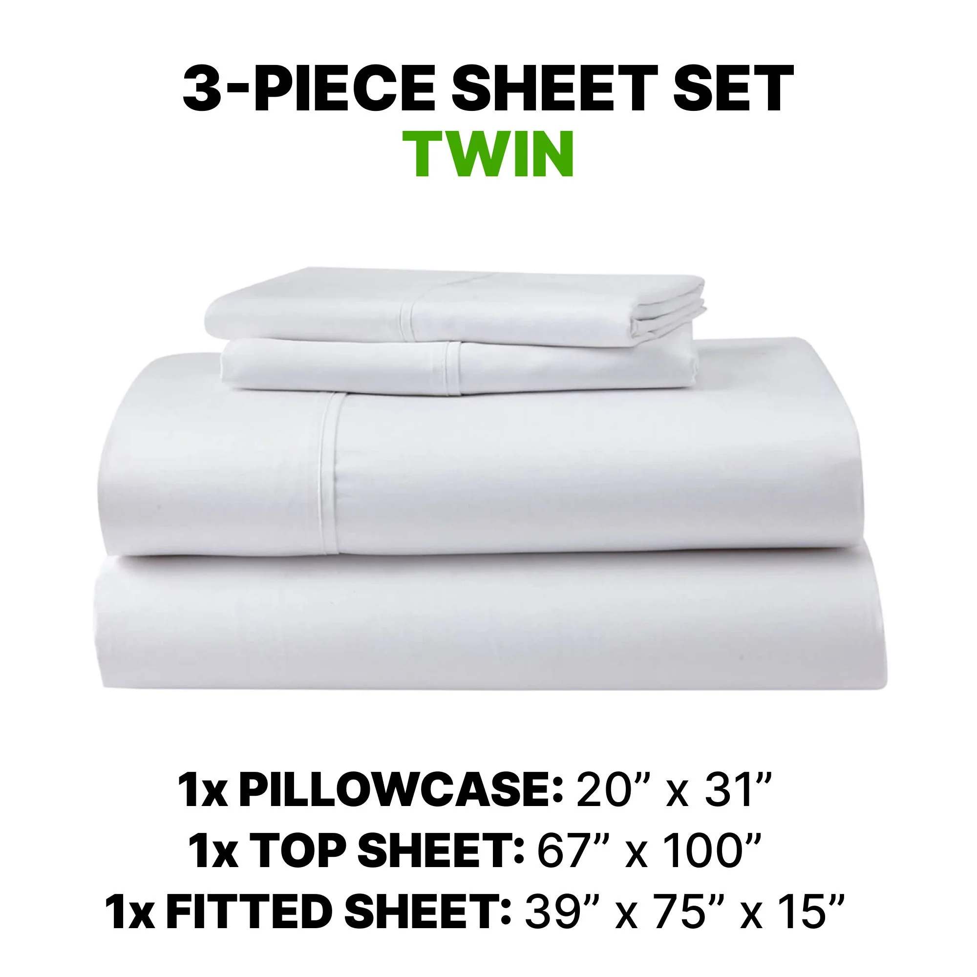 Sheet Set Luxurious Supima, Wrinkle Resistant, Breathable, With 2 Ghostgrip Band - Image 20
