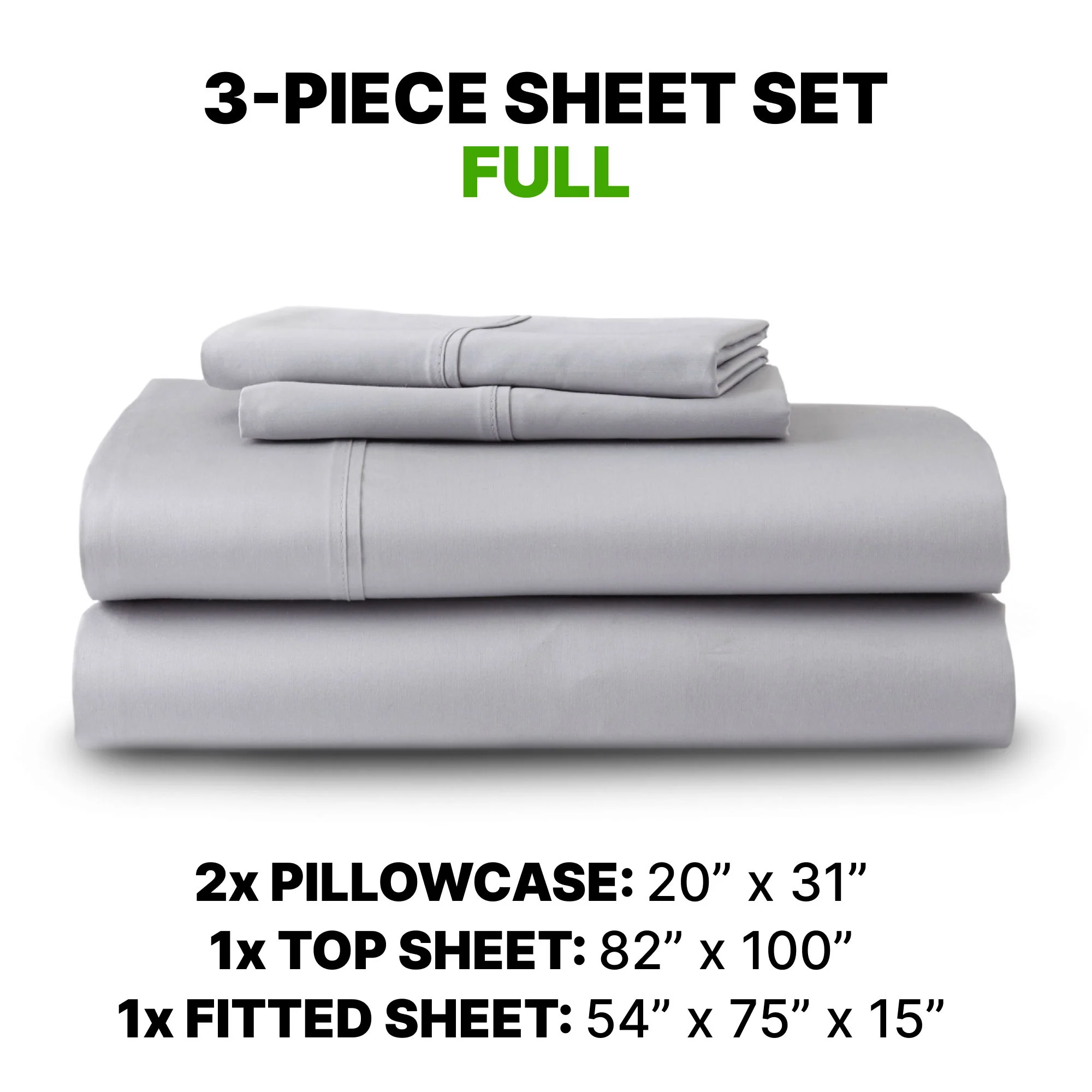 Sheet Set Luxurious Supima, Wrinkle Resistant, Breathable, With 2 Ghostgrip Band - Image 4