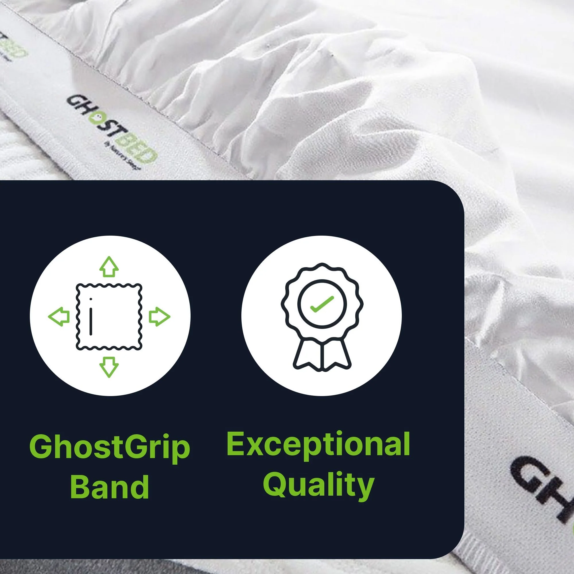 Sheet Set Luxurious Supima, Wrinkle Resistant, Breathable, With 2 Ghostgrip Band - Image 8