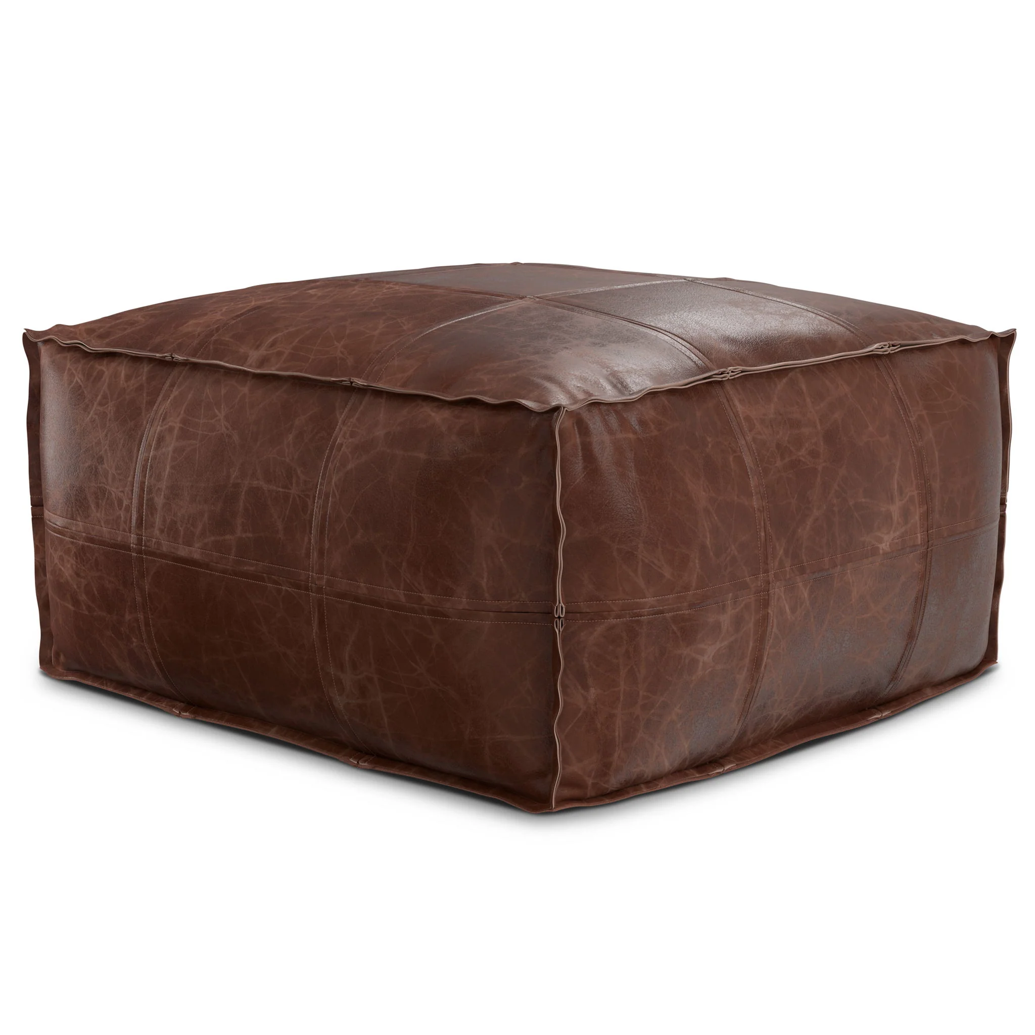 Sheffield - Handcrafted Square Pouf - Image 2
