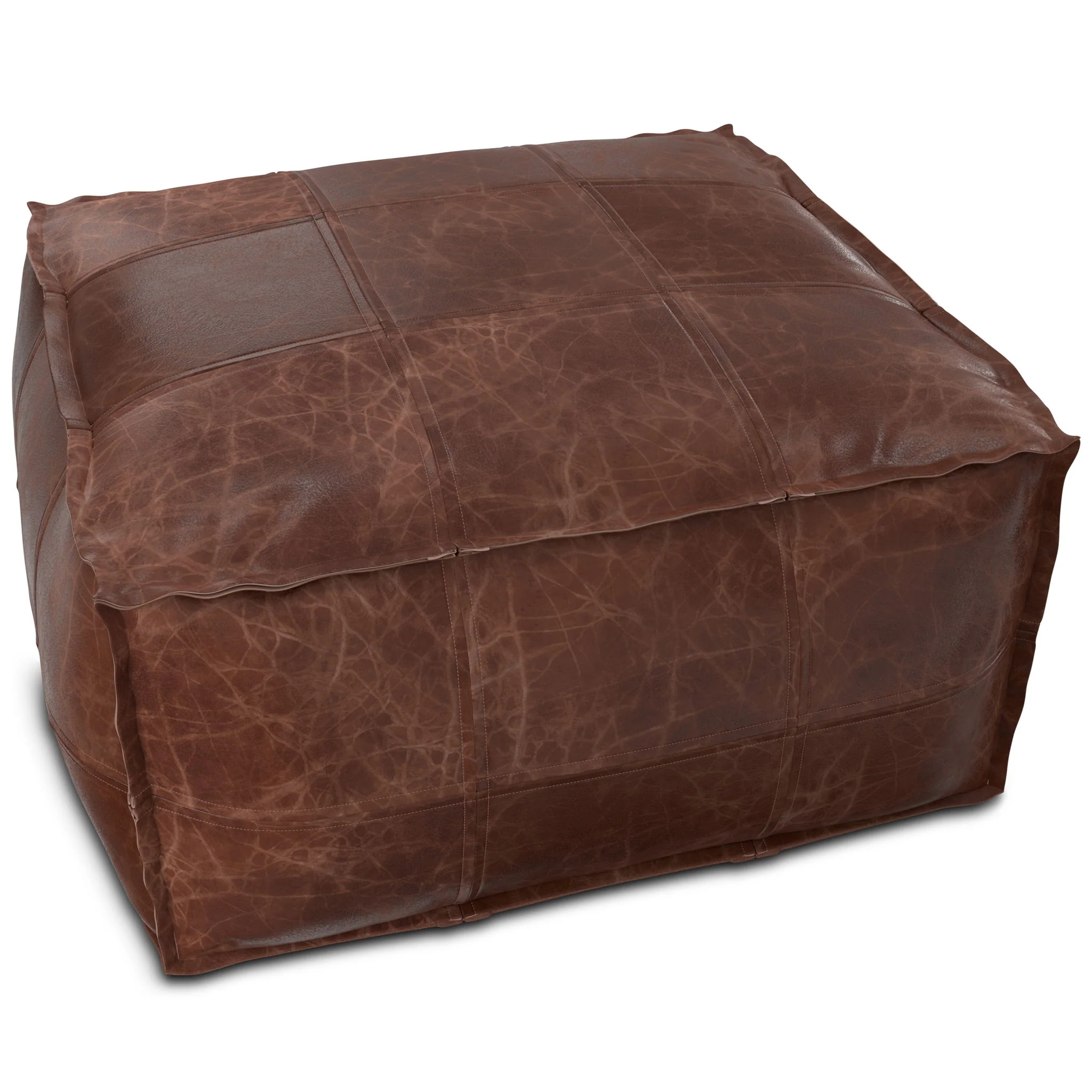 Sheffield - Handcrafted Square Pouf - Image 3