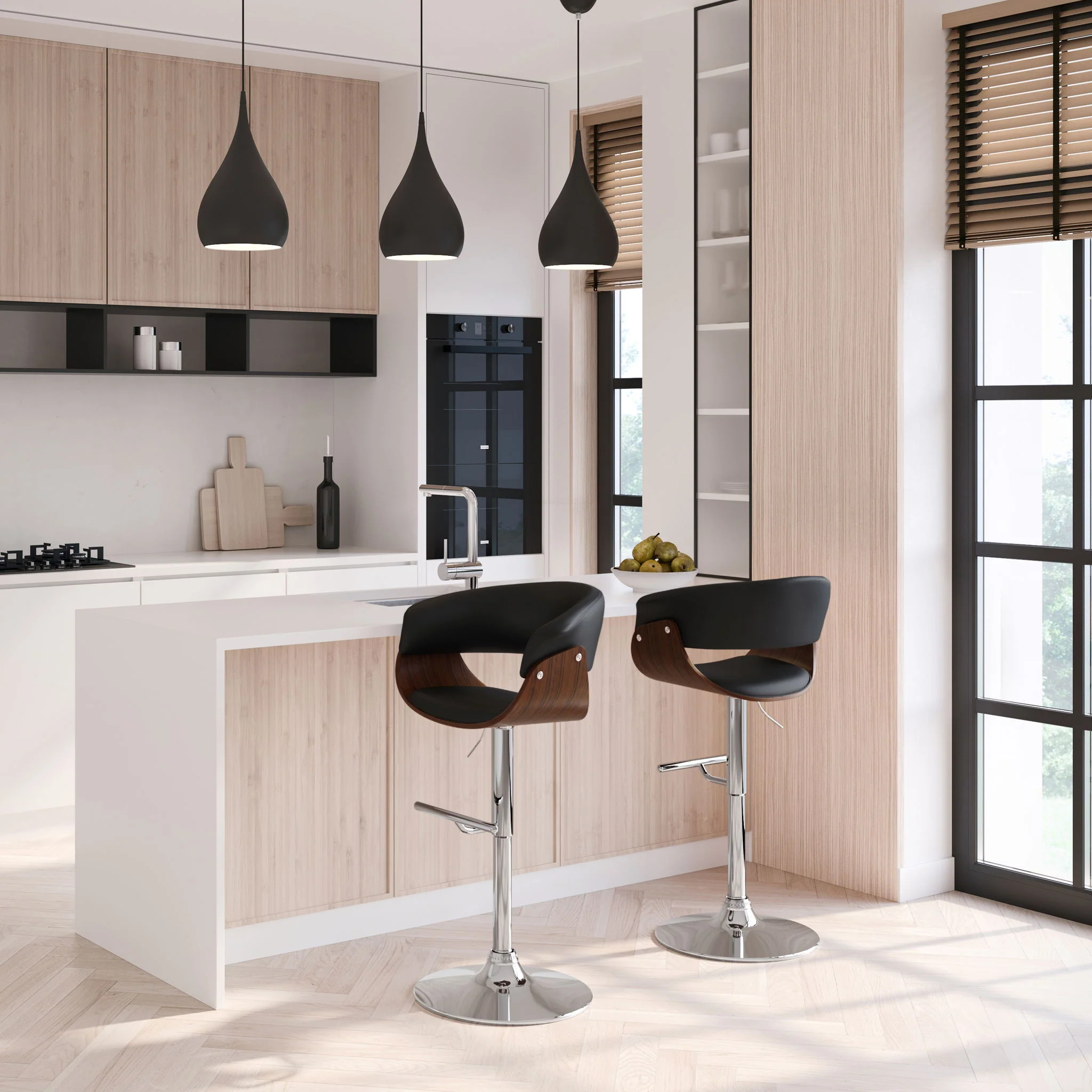 Sheldon - Upholstered Adjustable Swivel Bar Stool - Image 20
