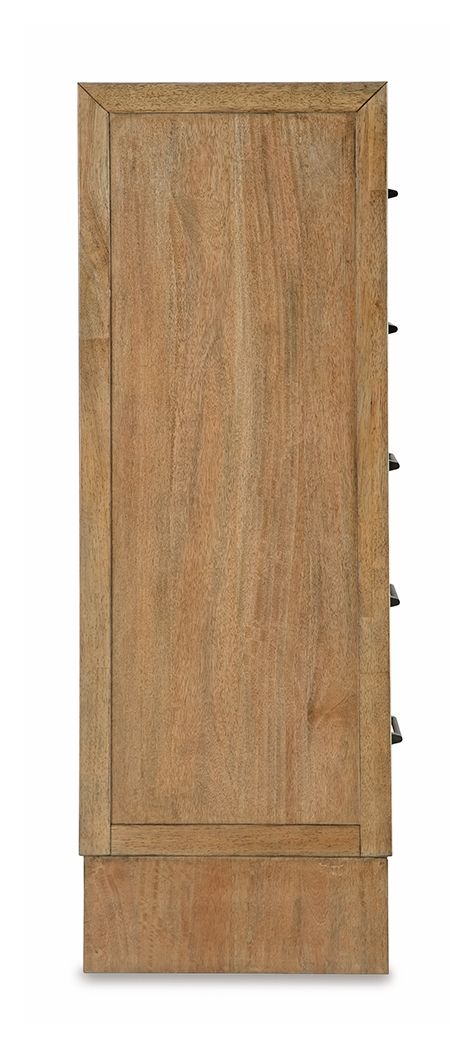 Sherbana - Five Drawer Chest - Light Brown - Image 3
