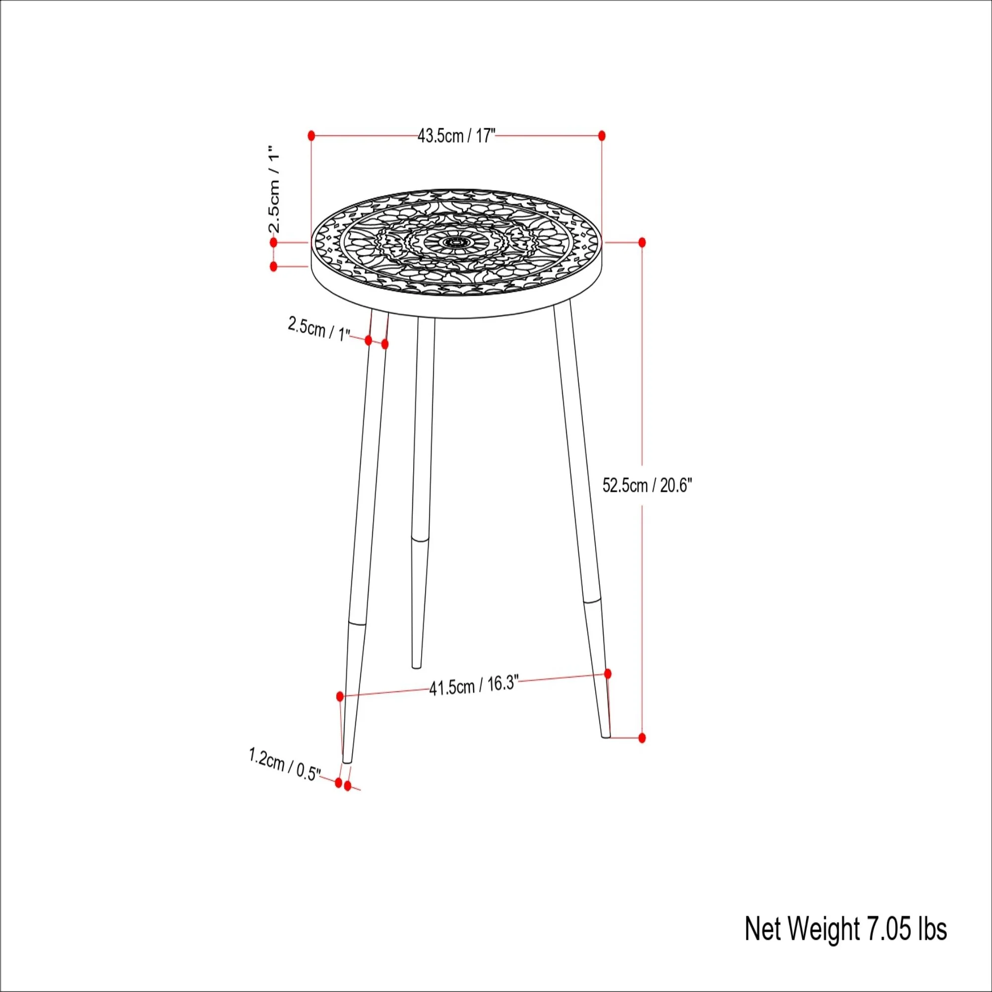 Sherbourne - Side Table - Gray - Image 2