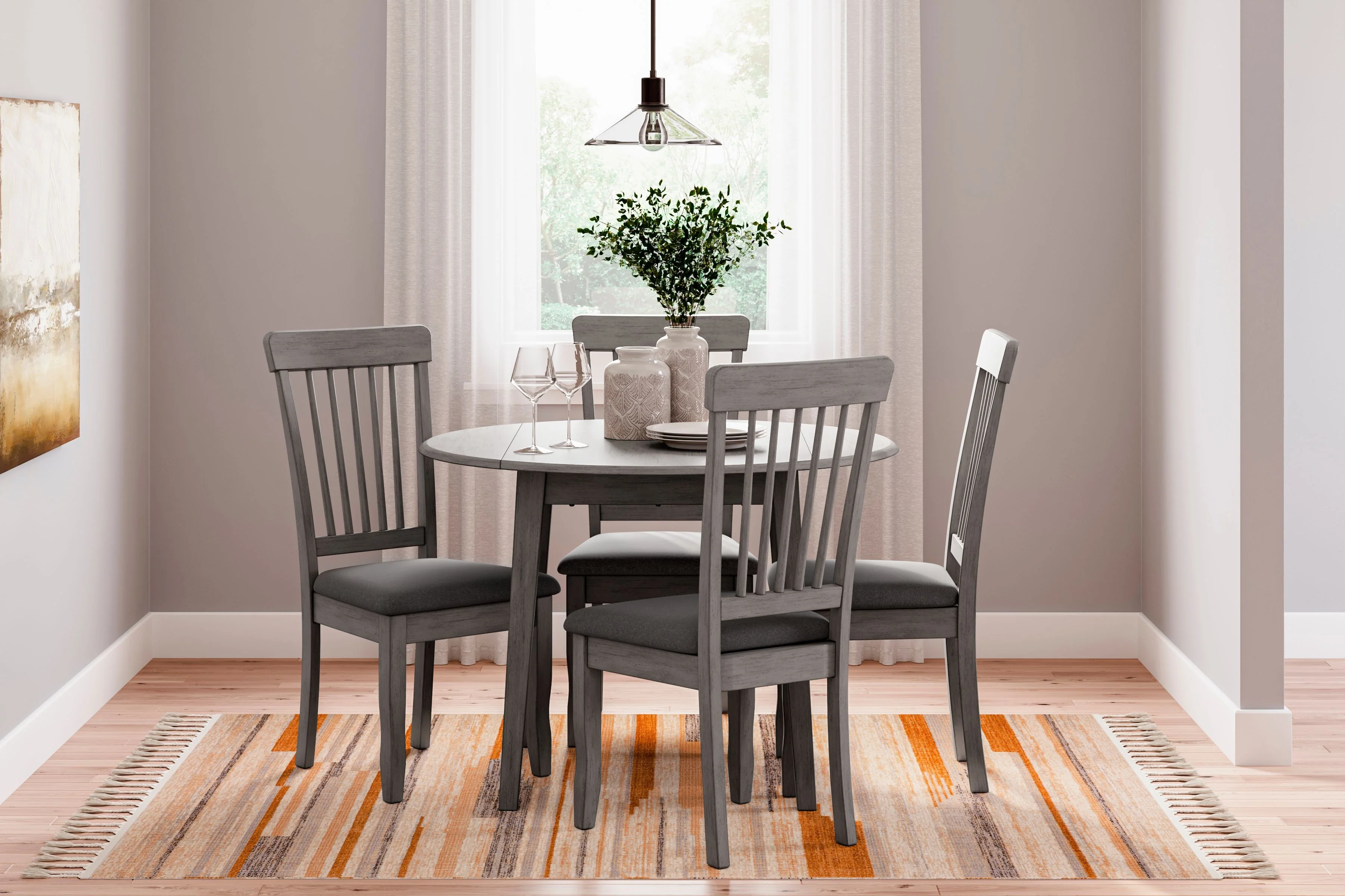 Shullden - Dining Room Side Chair (Set of 2) - Gray - Image 9