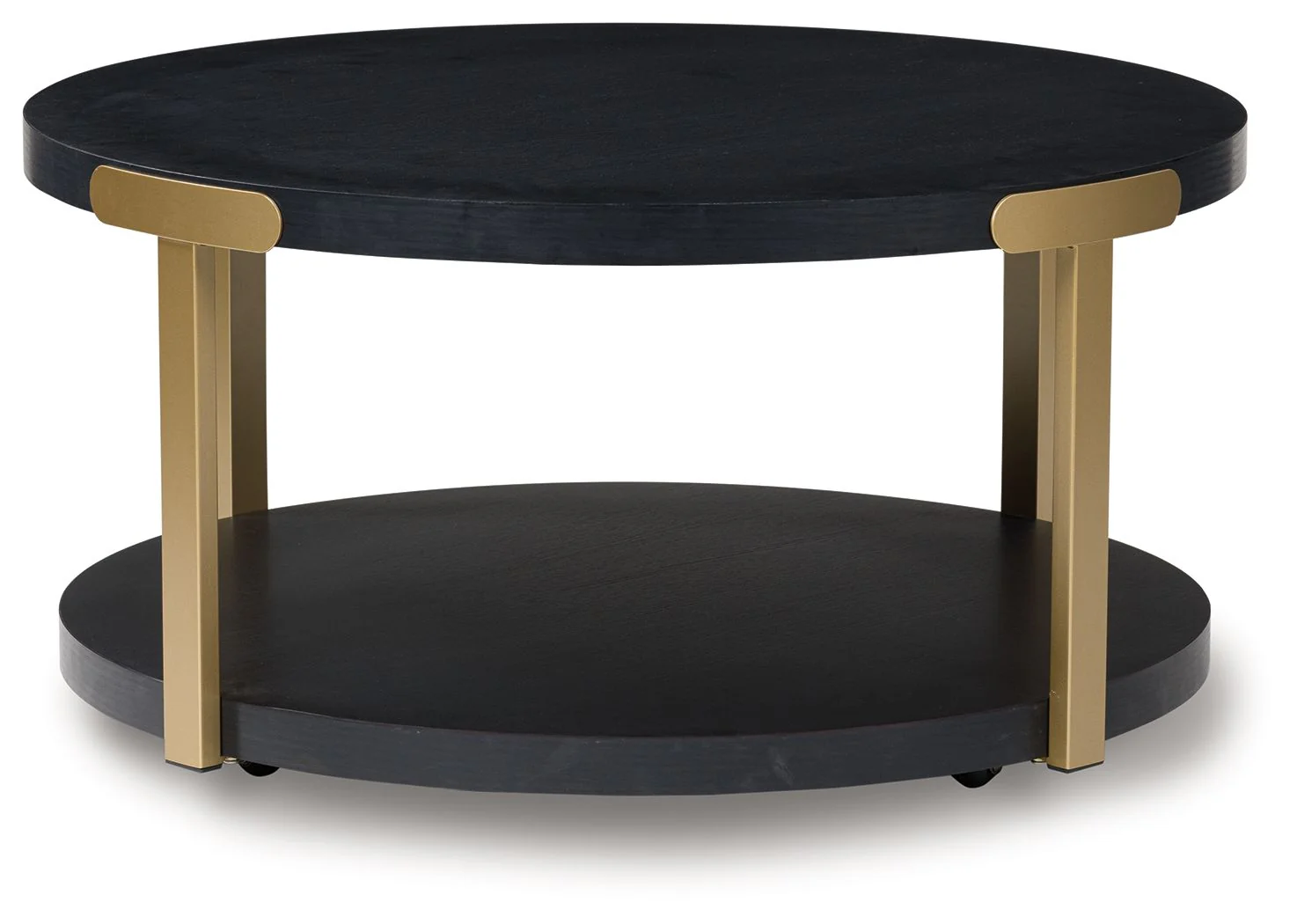Shylore - Occasional Table Set (Set of 3) - Black / Brass Finish - Image 6