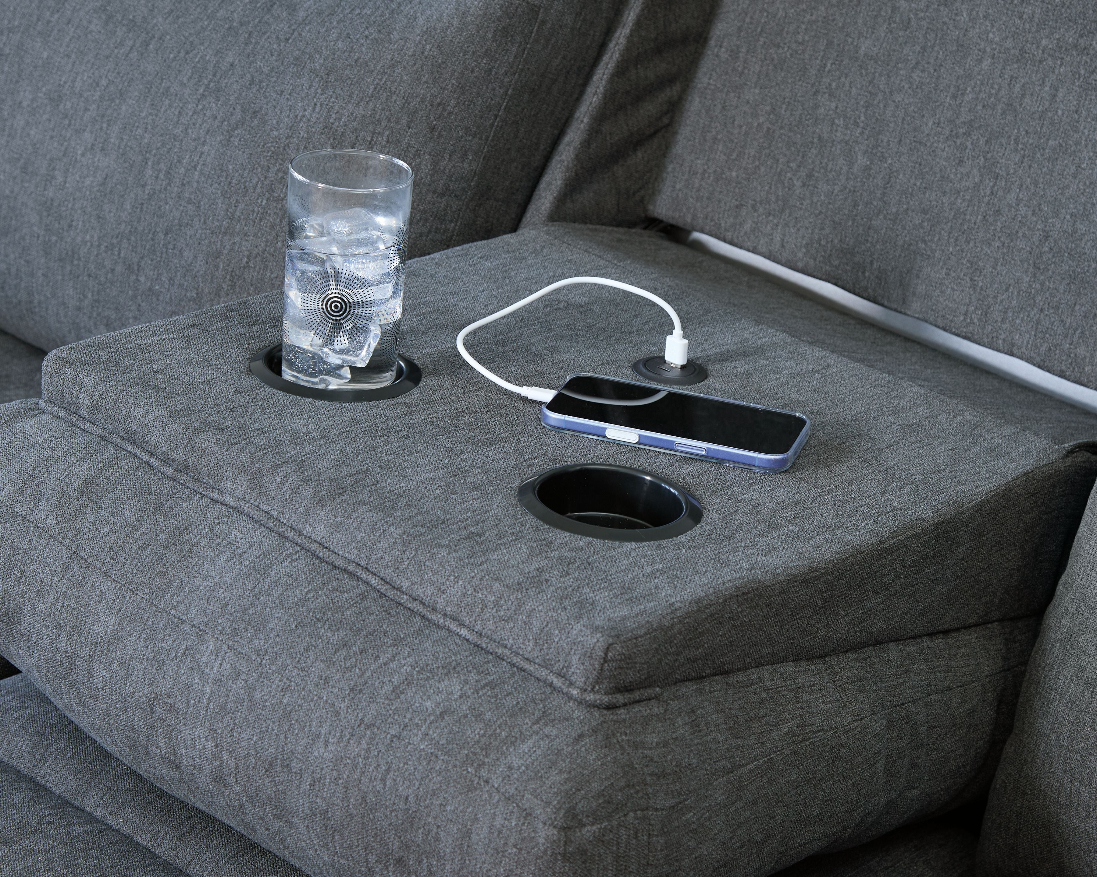 Side-Swipe - Reclining Sofa With Drop Down Table - Image 16