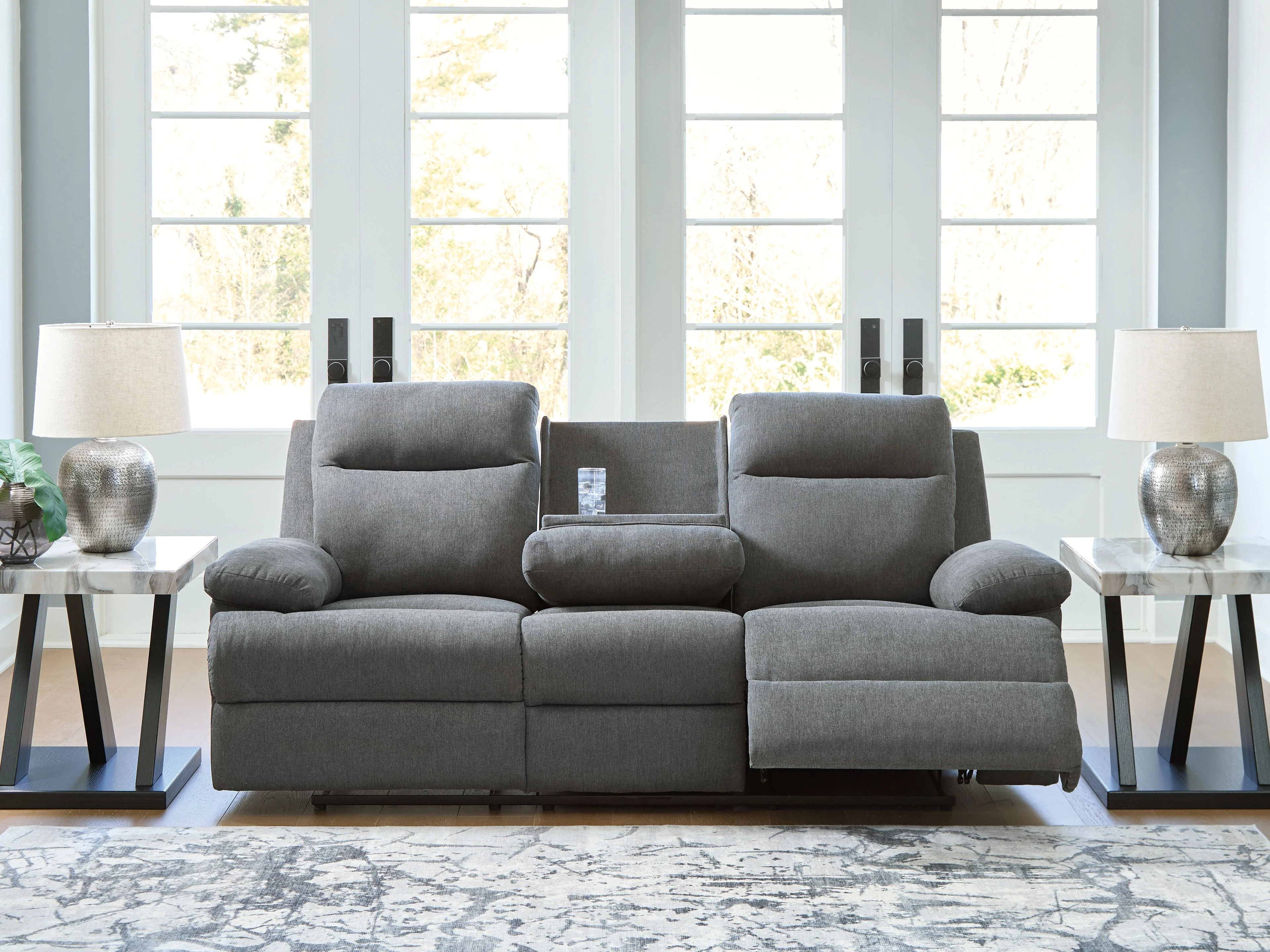 Side-Swipe - Reclining Sofa With Drop Down Table - Image 3