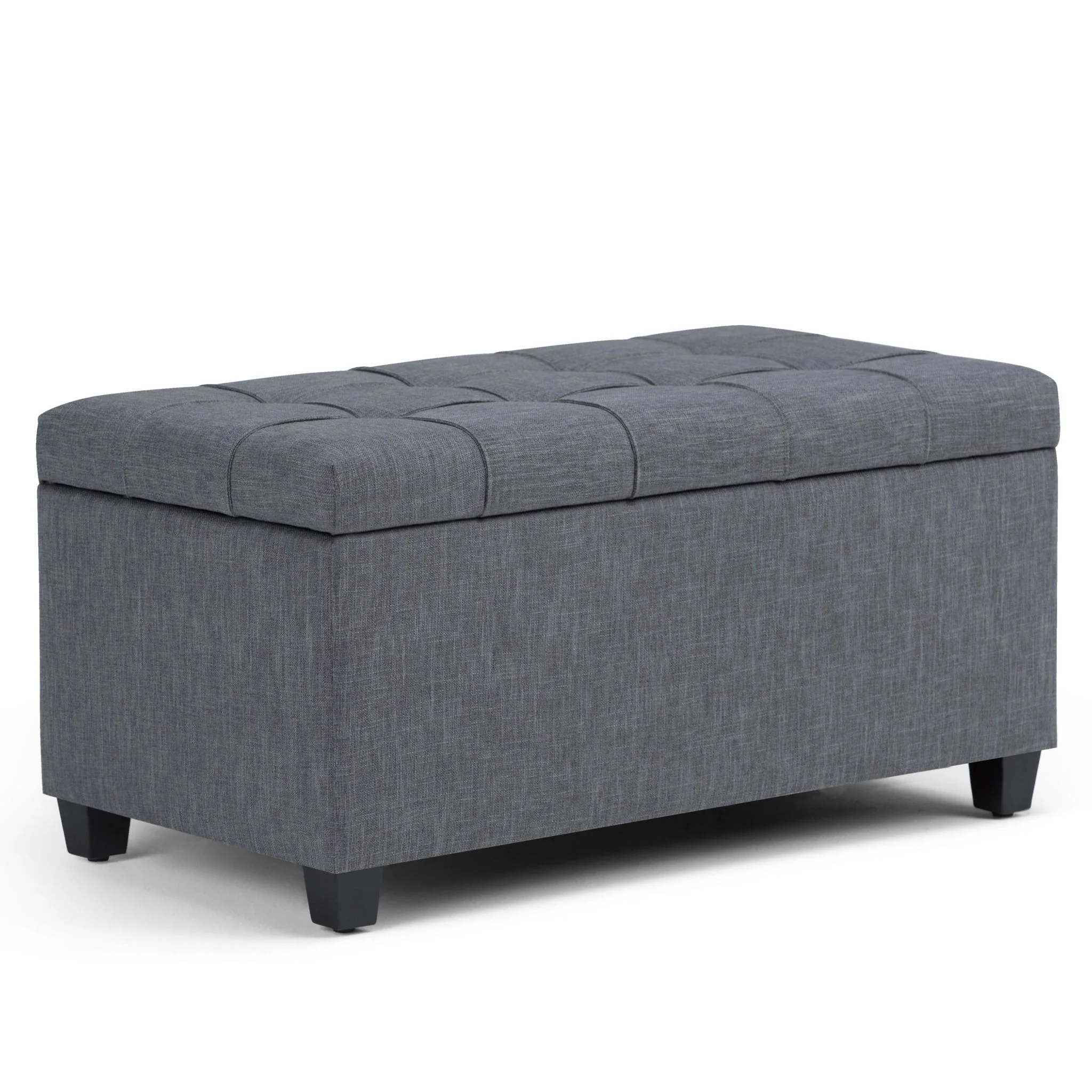 Sienna - Upholstered Storage Ottoman Bench - Image 4