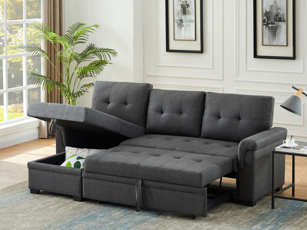 Sierra - Reversible Sleeper Sectional Sofa With Storage Chaise - Image 2