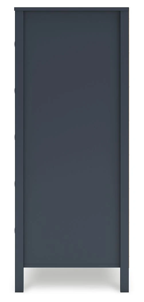 Simmenfort - Five Drawer Chest - Navy Blue - Image 3