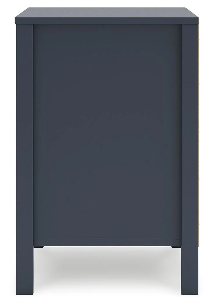 Simmenfort - Two Drawer Night Stand - Navy Blue - Image 5