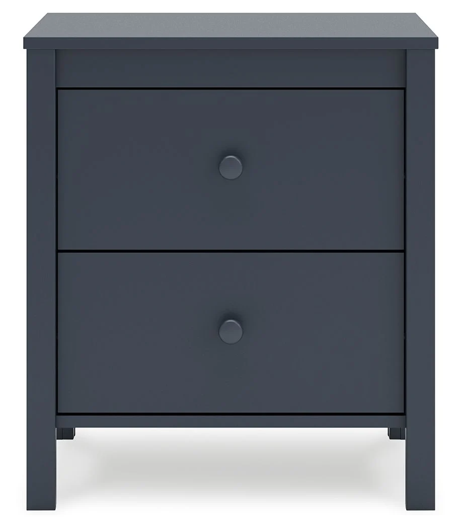 Simmenfort - Two Drawer Night Stand - Navy Blue - Image 7