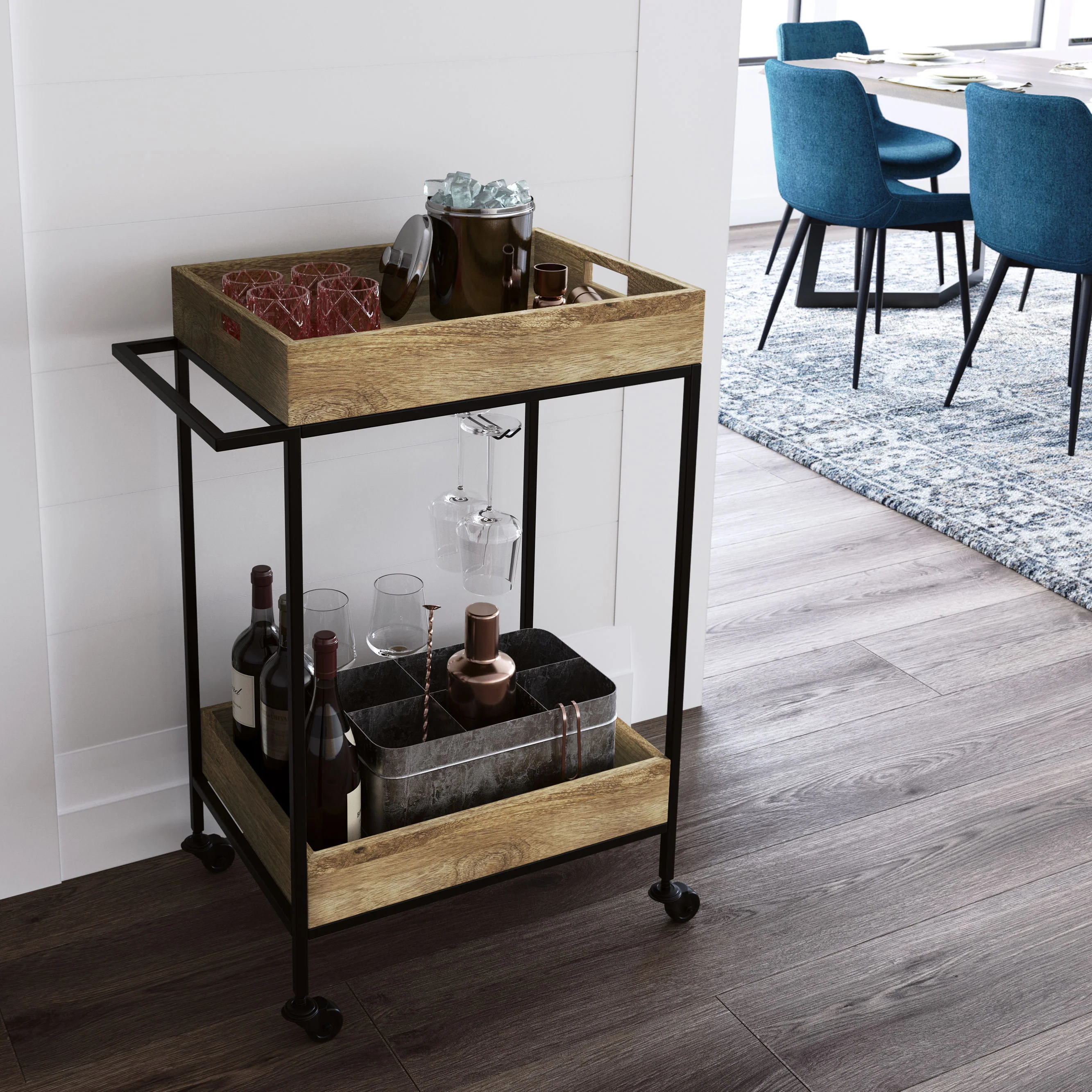 Simons - Bar Cart - Natural - Image 6