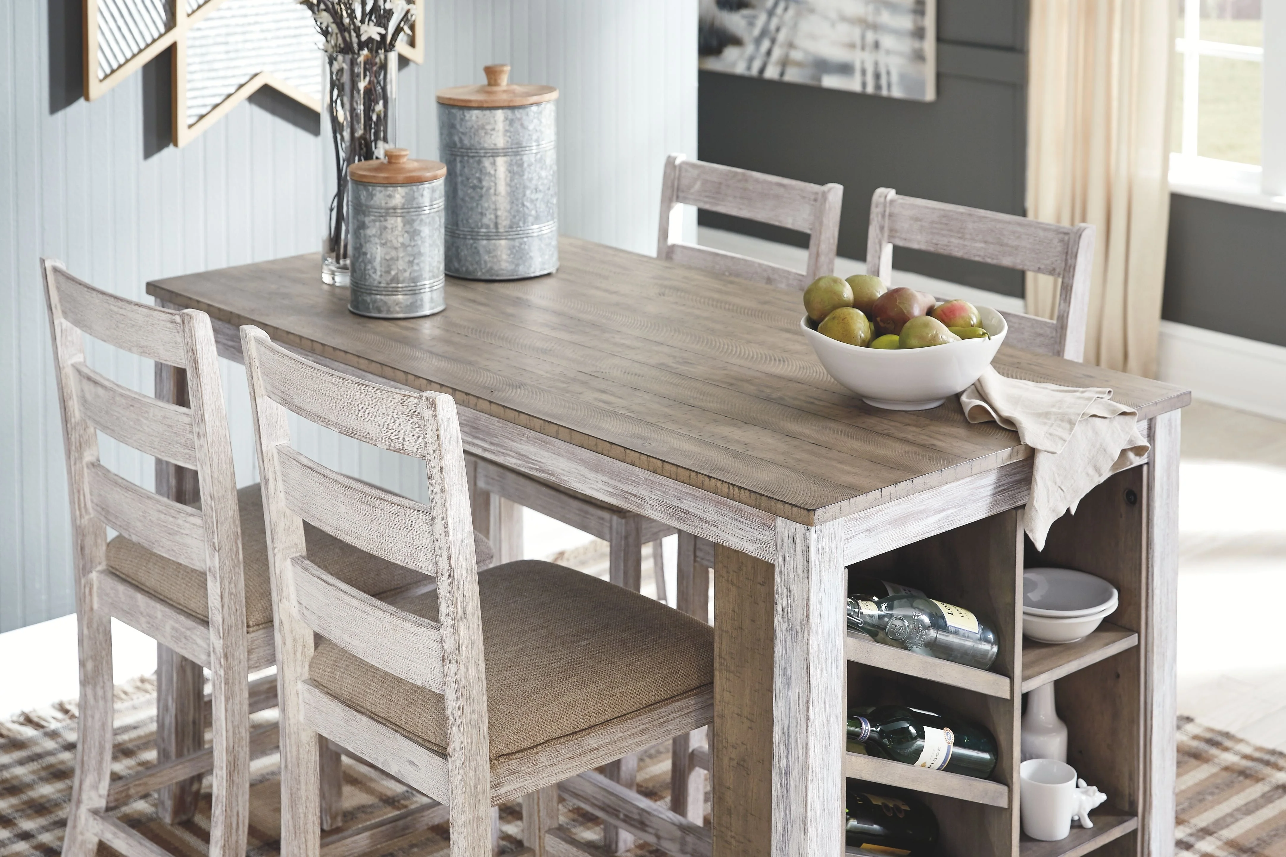 Skempton - Rectangular Counter Table With Storage Set - Image 14