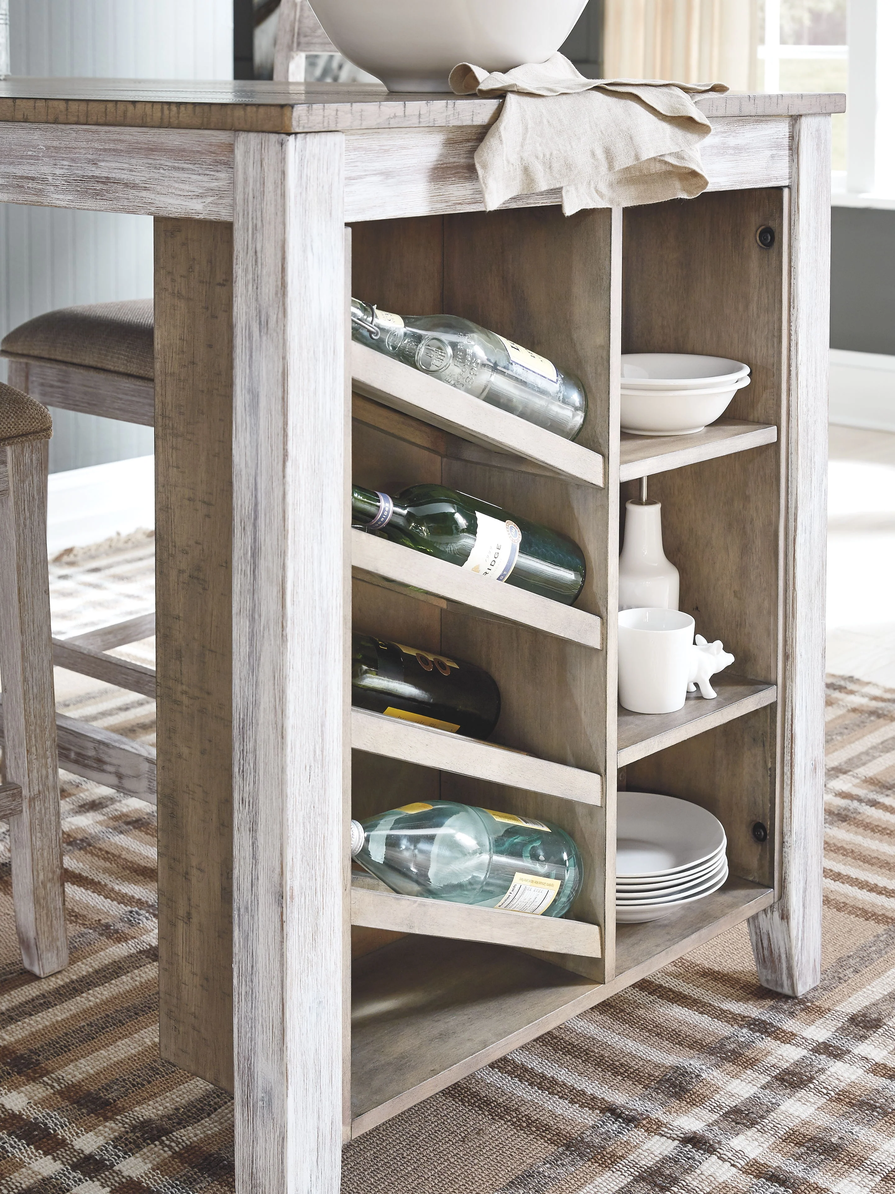 Skempton - Rectangular Counter Table With Storage Set - Image 8