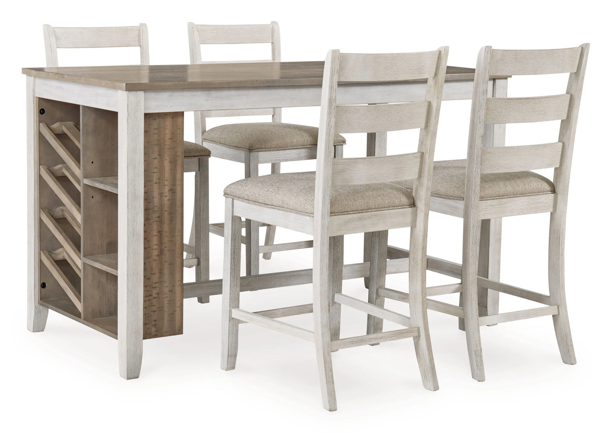 Skempton - Rectangular Counter Table With Storage - White - Image 4