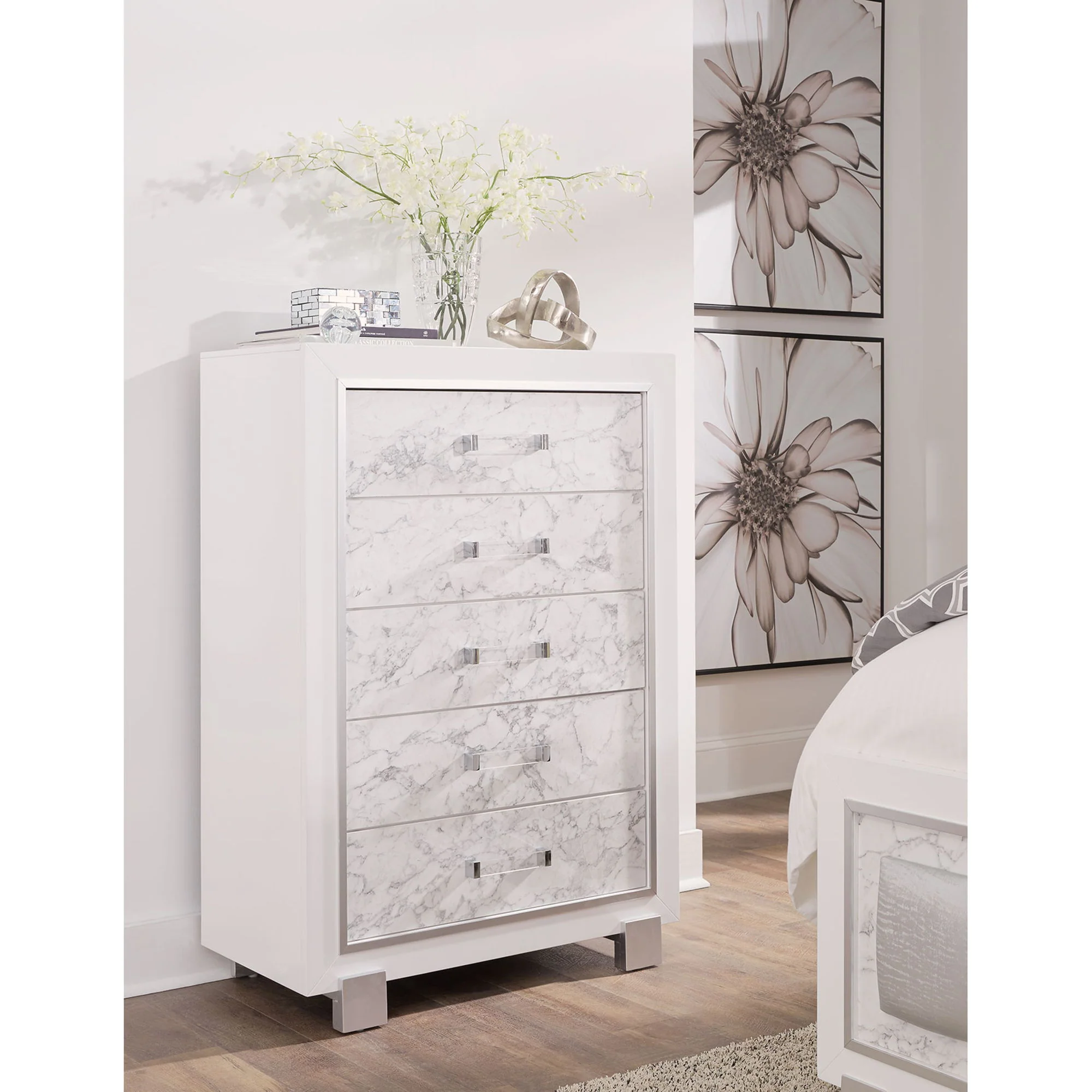Skye - Marble Chest - White - Image 2