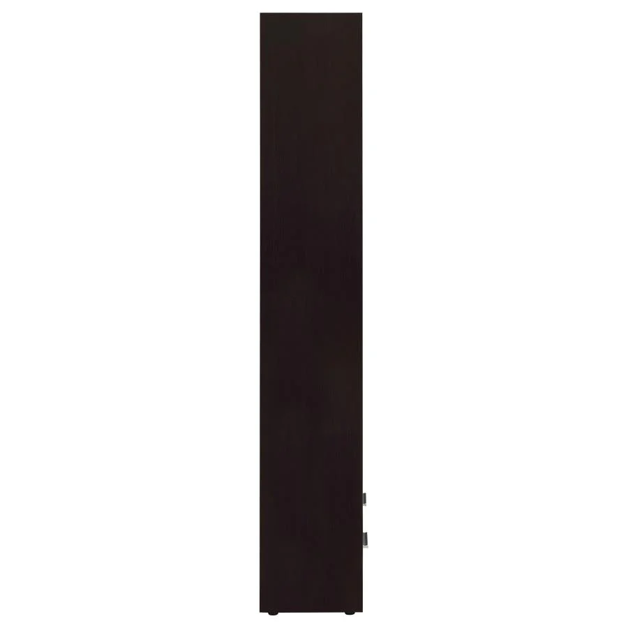 Skylar - 5-Shelf Bookcase With Drawer - Cappuccino - Image 10