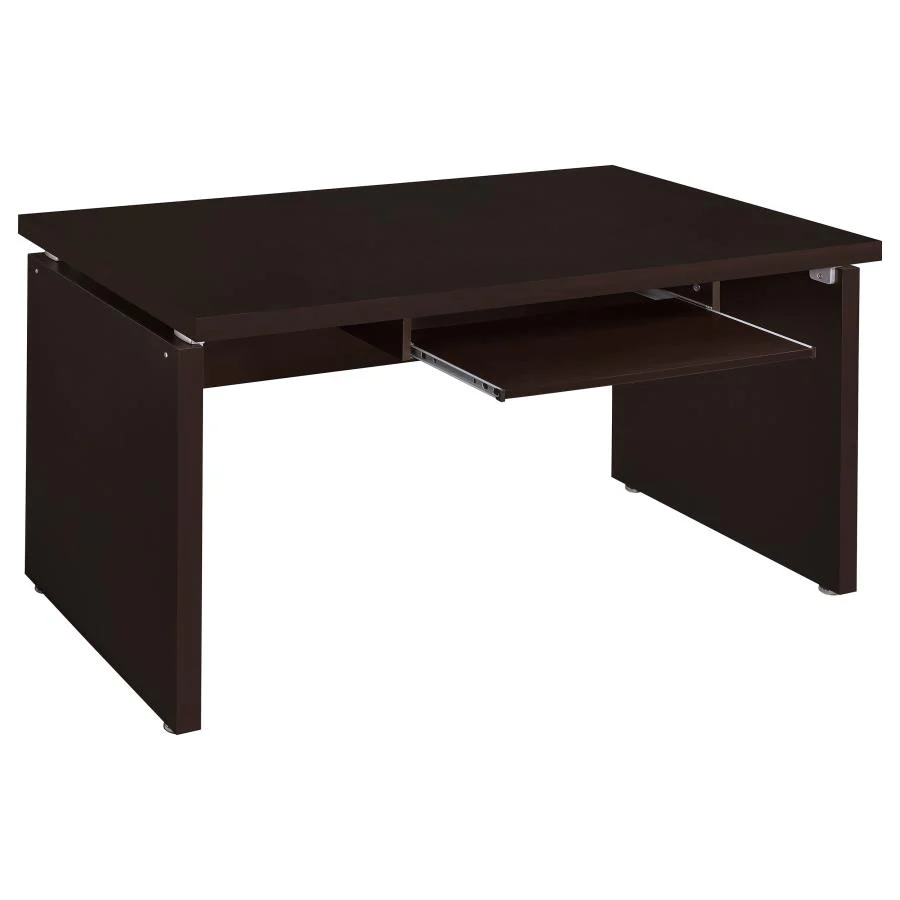 Skylar - Computer Desk With Keyboard Drawer - Cappuccino - Image 3