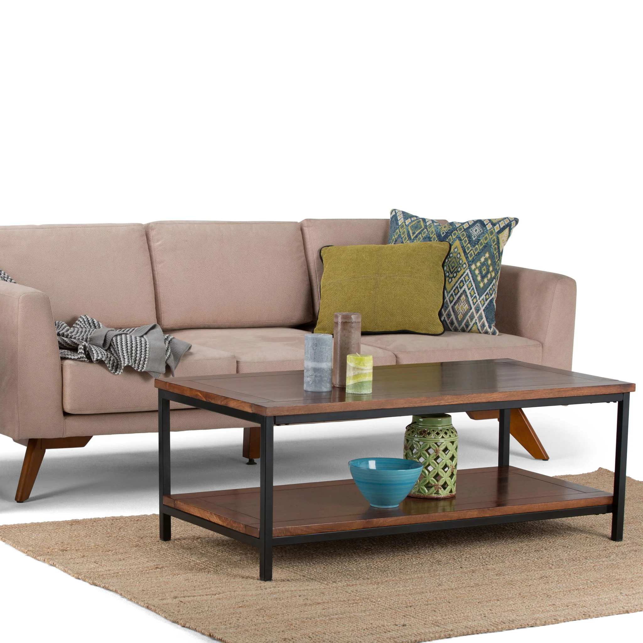Skyler - Coffee Table - Dark Cognac Brown - Image 6