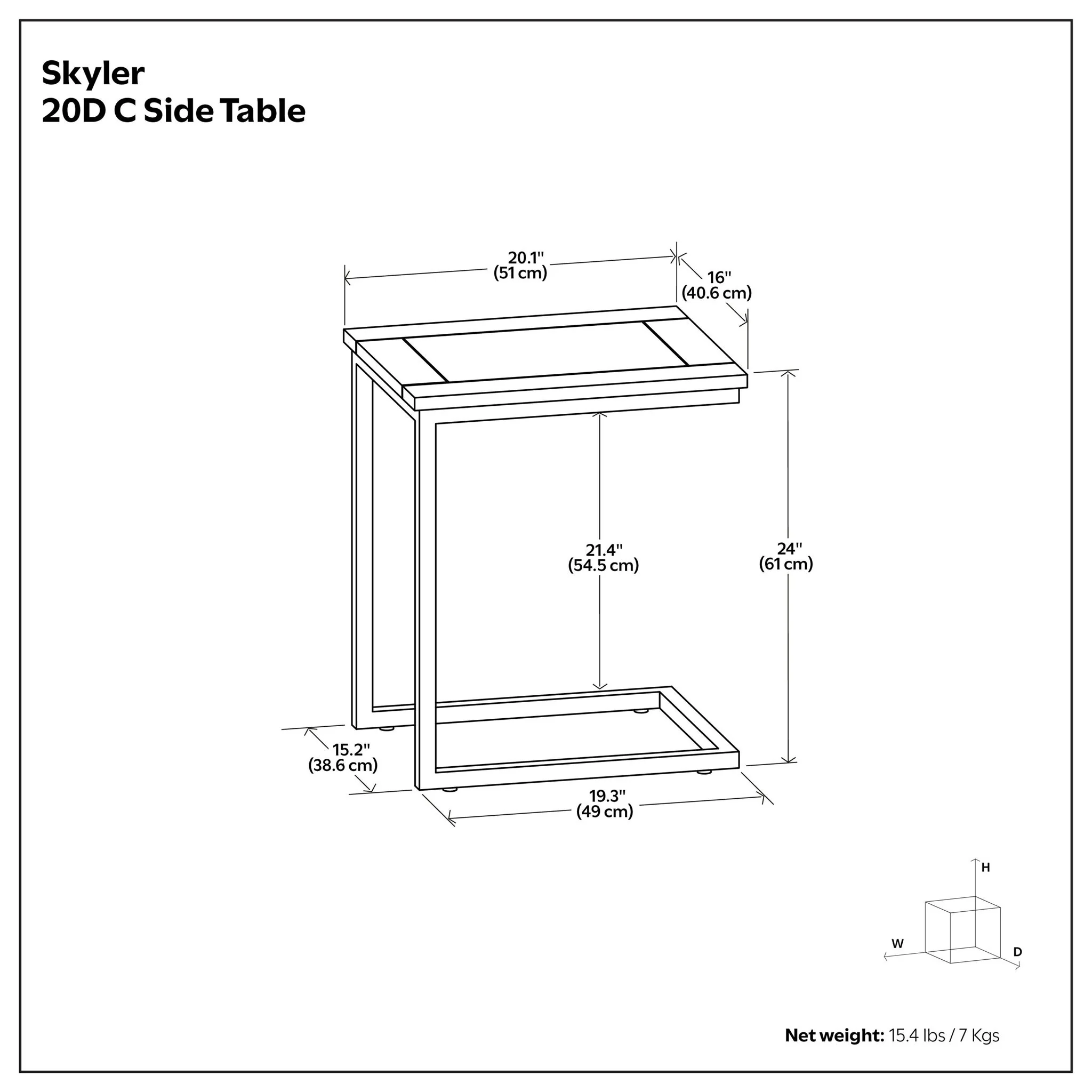 Skyler - Handcrafted C Side Table - Image 41