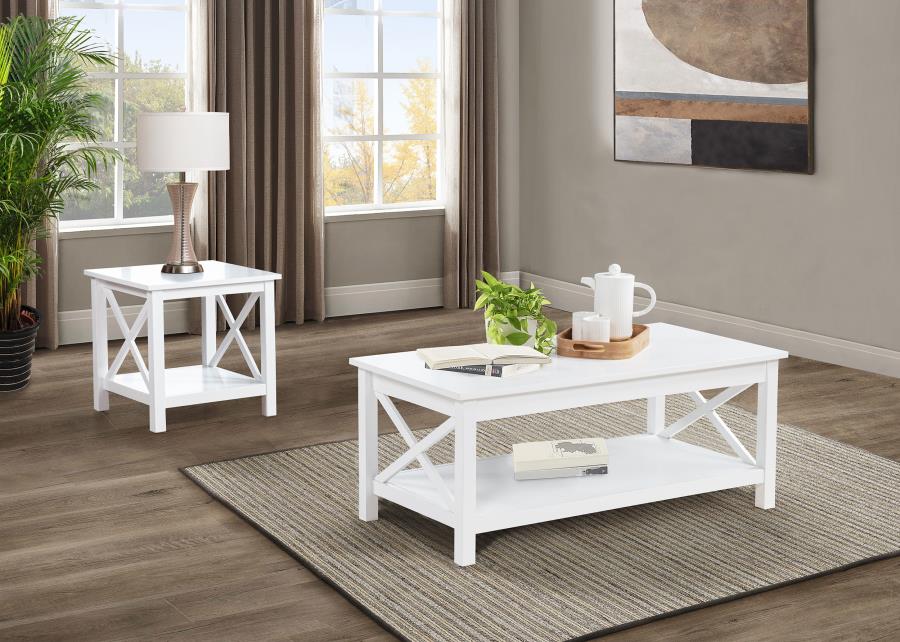 Skyview - 44" Rectangular Lift Top Coffee Table - White - Image 10
