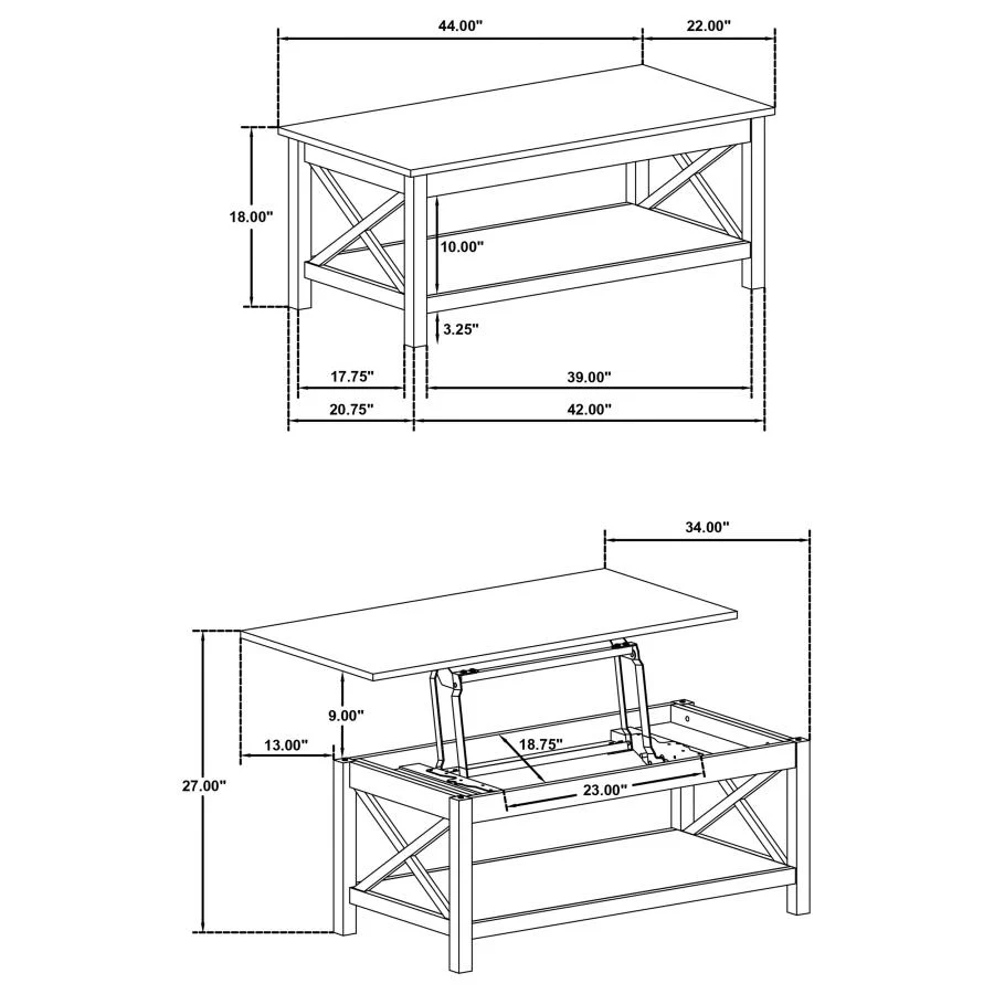 Skyview - Rectangular Lift Top Coffee Table Set - Image 30