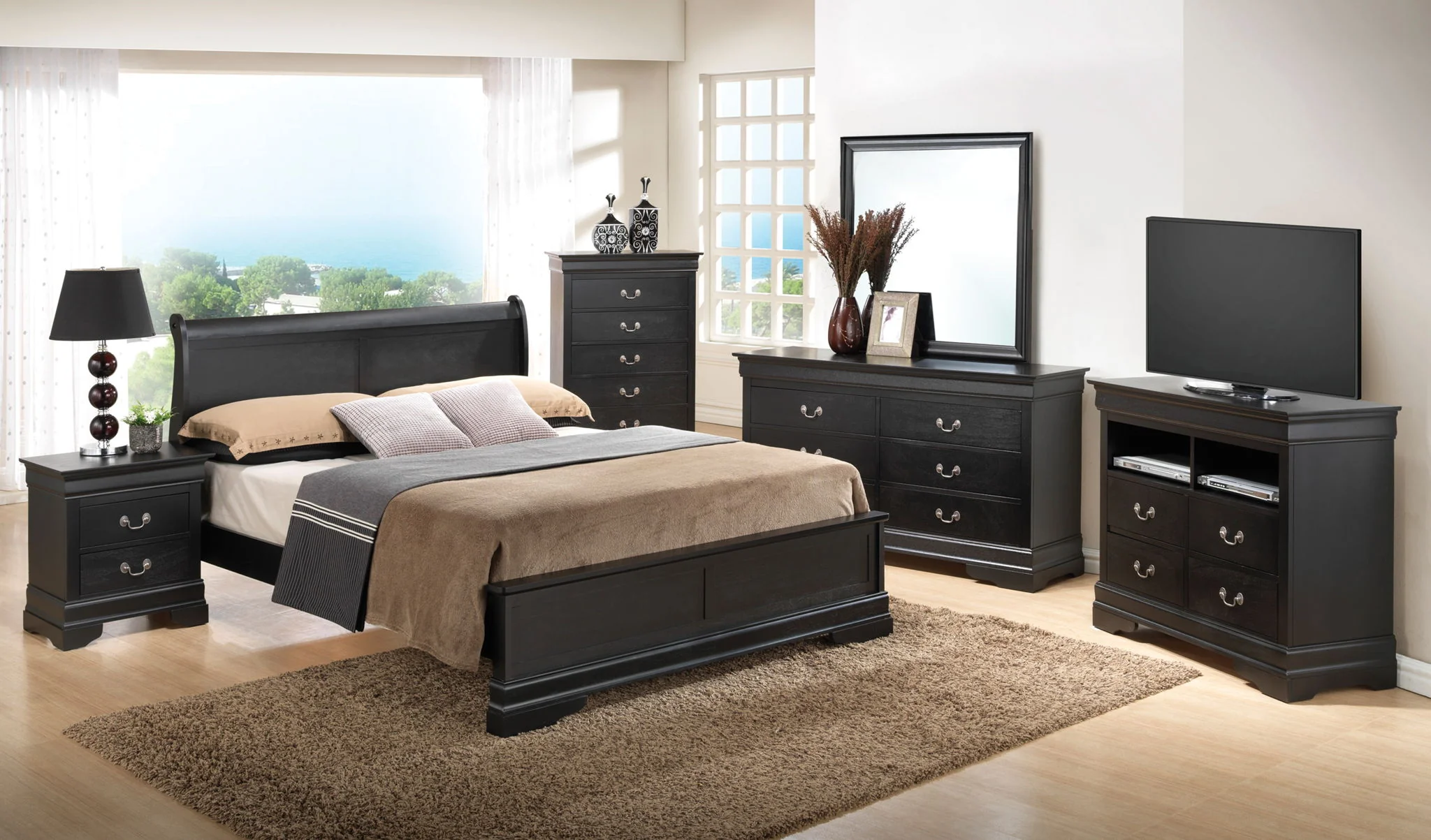 Sleigh Bed With Low Footboard - Image 14