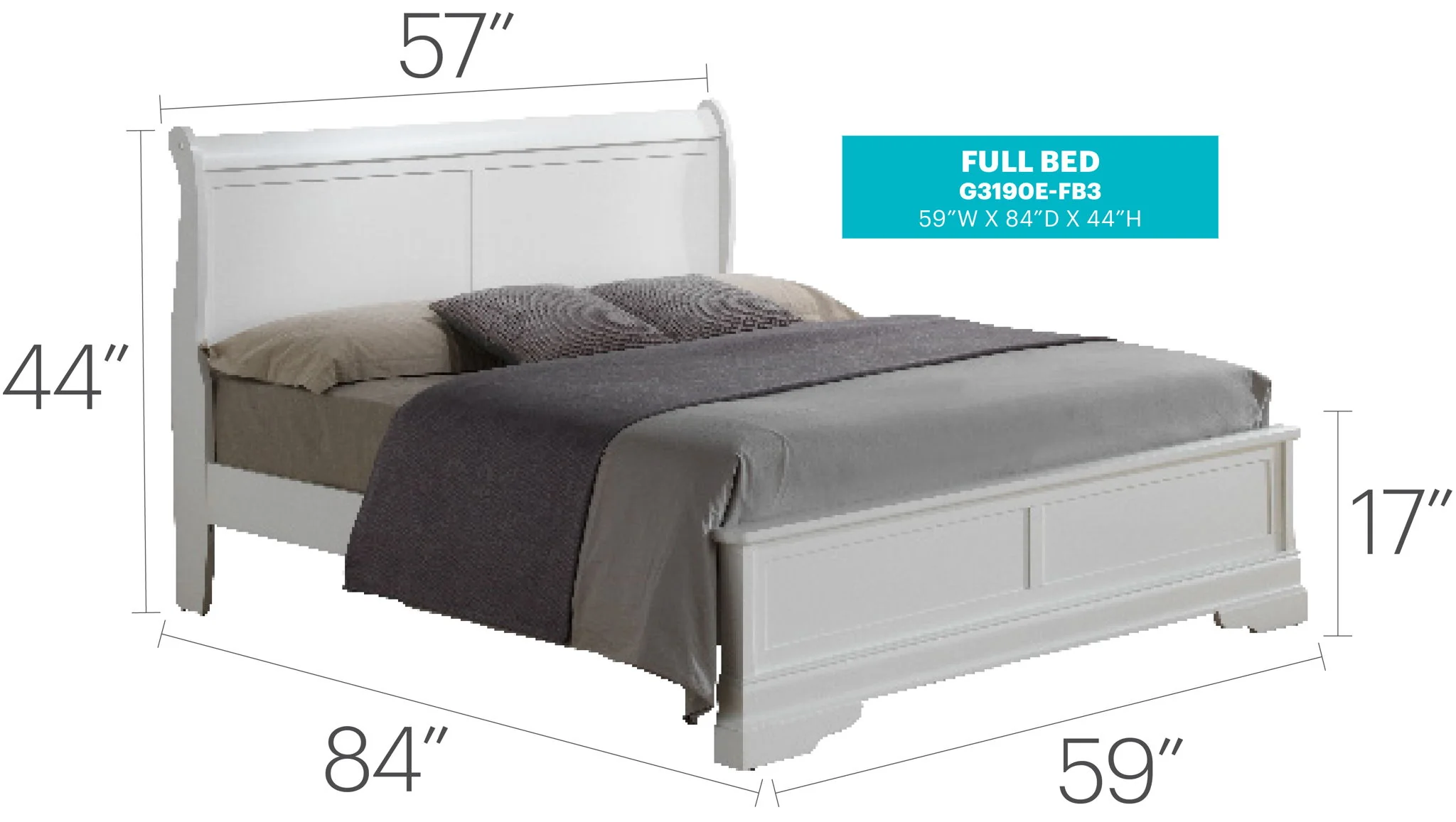 Sleigh Bed With Low Footboard - Image 42