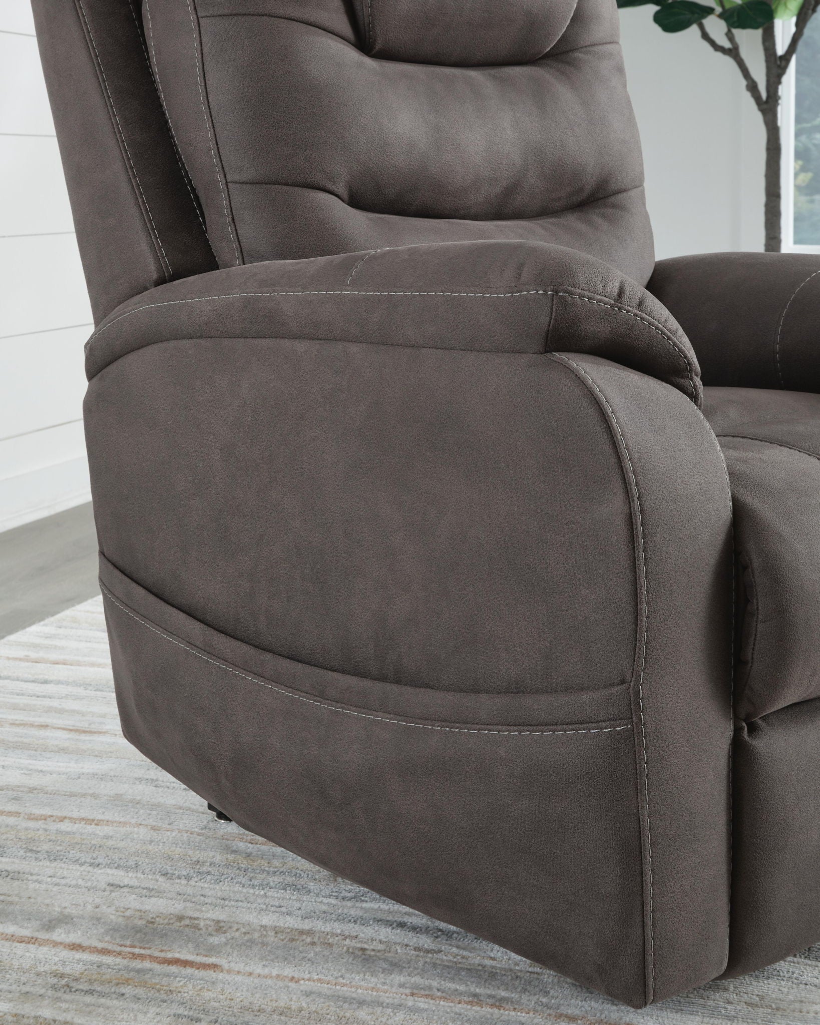 Snowfield - Power Lift Recliner - Gunmetal - Image 11