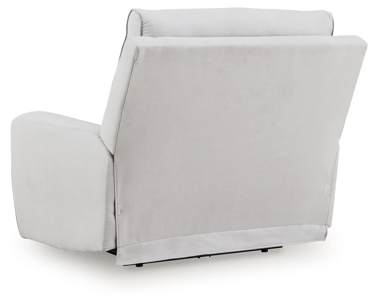 Social Pointe - Power Recliner / Adjustable Headrest - Pearl / Ash - Image 7