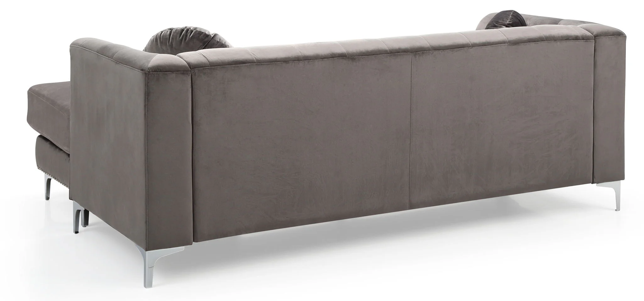 Soft y Micro Suede Sofa Chaise - Image 5