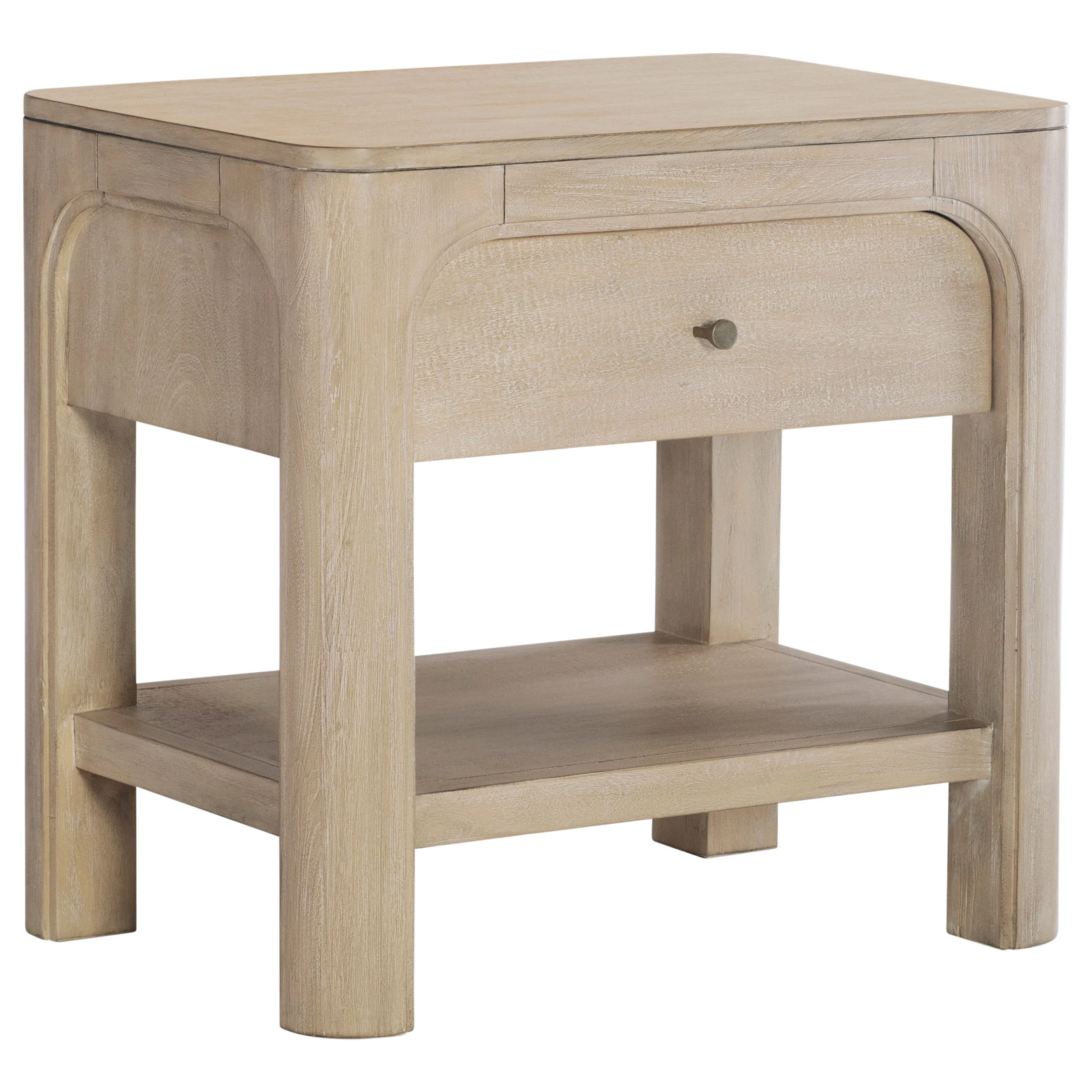 Solano - 1-Drawer Nightstand Bedside Table - Weathered Mango - Image 16